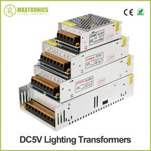 5 v 2a/3a/4a/5a/6a/8a/10a/12a/20a/30a/40a/60a interruptor conduziu o transformador de iluminação da fonte de alimentação AC110V-220V para a tira conduzida 2024 - compre barato