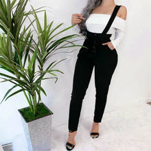 New 2020 Women Overalls Autumn High Waist Belt Jumpsuit Ladies Overall Long Trousers Pencil Pants 2024 - buy cheap