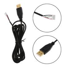 Позолоченный прочный нейлоновый плетеный кабель USB для мыши сменный провод для игровой мыши razer Deathadder 2013 6400 dpi 2024 - купить недорого