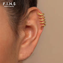 F.I.N.S Fashion Jewelry Snake Shape Boho Cuff Earring Chic Animal Clip Earring No Pierced Ear Crawler Cartilage Women Accessory 2024 - buy cheap