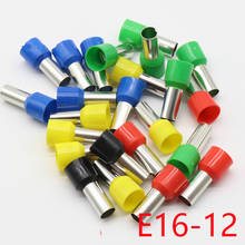 E16-12 Tube insulating Insulated terminals 16MM2 Cable Wire Connector Insulating Crimp Terminal 100PCS/Pack Connector E- 2024 - buy cheap