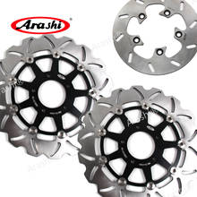 ARASHI For SUZUKI SV1000 SV1000S CNC Front Rear Brake Rotors Brake Disc SV 1000 1000S 2003 2004 2005 2006 2007 07 06 05 04 03 2024 - buy cheap