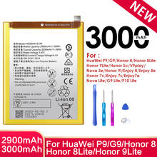 Аккумулятор HB366481ECW для Huawei P9 G9 P10 Lite Honor 5c 7c 8 9i 9 Lite Nova 3e Lite Enjoy 7A 7S 8 8e V9play мобильный телефон Bateria 2024 - купить недорого