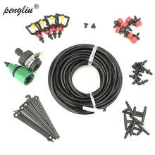 Juego de irrigación de manguera de agua de 20M, Kits de riego de plantas, Conector de cabezal de goteo para flores y plantas, IT240 2024 - compra barato