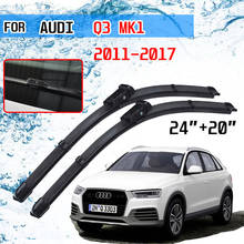 Escovas de limpeza de para-brisa dianteiro para audi q3, mk1, 2011, 2012, 2013, 2014, 2015, 2016, 2017 2024 - compre barato