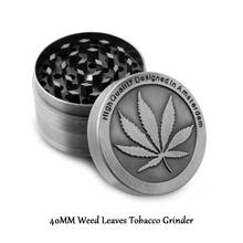 Hot Selling Metal Leaf Weed Grinder 4 Layer Smoke Herb Herbal Spice 40MM Mini Grinder Birthday Gifts Smoking Accessories 2024 - купить недорого