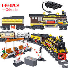 RC City Railway Building Blocks Technical Track Train High-speed Electric Train Rail Bricks Educational Toys For Children Gifts 2024 - buy cheap
