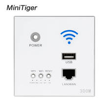 Minitiger 300M 110~250V New White USB Socket Wireless WIFI USB Charging Socket,Wall Embedded Wireless AP Router,3G WiFi Repeater 2024 - buy cheap
