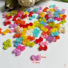 200 unids/lote de mini botones mixtos de 6mm para manualidades de álbum de recortes, botones pequeños de resina, accesorios decorativos de moda 2024 - compra barato