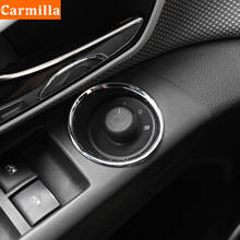 Carmilla-espejo retrovisor cromado ABS, Panel de perilla de interruptor ajustable, pegatina embellecedora circular para Chevrolet Cruze Sedan 2009-2015, 1 ud. 2024 - compra barato