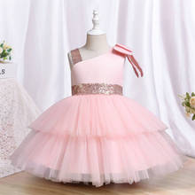 Summer Baby Dress Girl Beading 1st Birthday Dress For Baby Girl Dress Elegant Princess Dresses Infant Party Christening Gown 2024 - купить недорого