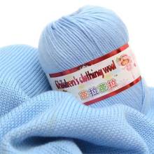 50g/bola 132 medidores do fio de seda do bebê da caxemira para a mão que faz malha o fio do leite de crochê fios lanas para tejer laine a tricote 2024 - compre barato