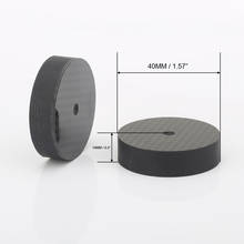 8PCS  CF4010W  /  VIB4010  white/ Black Carbon Fiber Speaker Isolation 40x10mm Spike Base Pad Shoe Feet 2024 - buy cheap