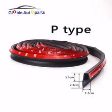 4 Meter P Type Adhesive Car Door Seal Noise Sound Insulation Rubber Weather Strips Edge Trim Dust Waterproof Seal Universal 2024 - buy cheap