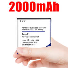 Bateria da substituição do telefone celular de 2000mah para highscreen zera f 2024 - compre barato