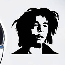 Bonito bob marley carro adesivo carros decalque à prova de intempéries estilo automático dos desenhos animados adesivos de carro acessórios do carro 2024 - compre barato