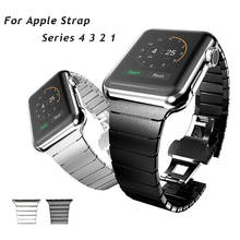 Stainless Steel Link strap for apple Watch Band 4 44/40mm Bracelet for iwatch Bands 42/38mm Series 3 2 1 wristband Accessories 2024 - buy cheap