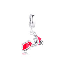 CKK Red Scooter Charms 925 Original Fit Europe Bracelets Sterling Silver Charm Beads for Jewelry Making Women 2024 - buy cheap