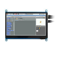 Monitor para computador, tela de 7 polegadas, hdmi, 1024x600, ips, touch screen, suporta raspberry pi, jetson, nano win10, etc