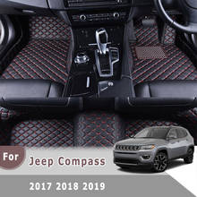 RHD Carpets For Jeep Compass 2019 2018 2017 Car Floor Mats Auto Dash Rugs Interior Accessories Waterproof Rugs Parts 2024 - buy cheap