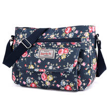 High Quality Waterproof Light Nylon Shoulder Bag Casual Floral Pattern Women Crossbody Bag Female Flap Messenger Bag Handbag 2024 - buy cheap
