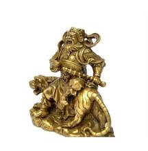 brass copper Wu Caishen Zhao Gongming Buddha statue God of wealth Lucky Evil spirit Home Decoration 2024 - buy cheap