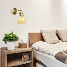 Nordic moderna lâmpada de parede cobre luz parede estilo industrial do vintage lâmpada parede para sala estar quarto sala jantar projeto hotel 2024 - compre barato