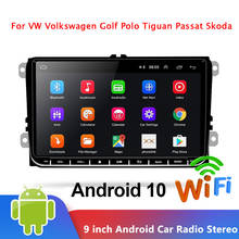 Car Radio Android 10 9" Inch 2 DIN GPS Multimedia Player For VW/Volkswagen/Golf/Polo/Passat/b7/b6/SEAT/Leon/Skoda 2024 - buy cheap