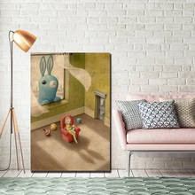 Lona modular peeping tom poster decoração de casa nicoletta ceccoli pinturas ilustração hd impresso quarto fotos quadro da parede arte 2024 - compre barato