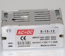 Mini transformador de potência, adaptador para iluminação led, transformador de potência 12v, 110 a, 15w, 127v e 220v ac, 12v