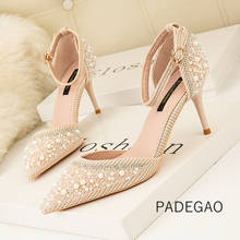 2020 Women Sandals Fashion Sexy OL Korean Woman Sandals Luxury Crystal Party Shoes 2024 - buy cheap