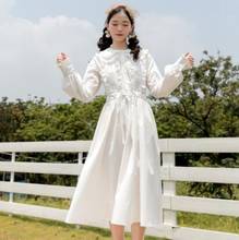 Japanese college style sweet lolita dress vintage ruffled falbala long sleeve victorian dress kawaii girl gothic lolita op loli 2024 - buy cheap