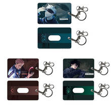 1 Pcs Cute Anime Jujutsu Kaisen Bus Bank Card Holder Student Keychains Card Case Cosplay Cover Pendant Cosplay Props Figure Toys 2024 - buy cheap