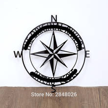Персонализированные лазерная резка установленное имя семьи, Незаконченный компас морской Настенный декор, фото реквизит настенный знак, подарок на новоселье 2024 - купить недорого