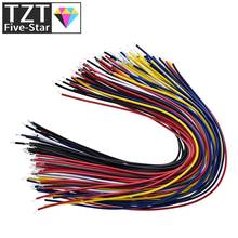 TZT 100PCS 20CM Color Flexible Two Ends Tin-plated Breadboard Jumper Cable Wires 2024 - buy cheap