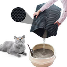 Водонепроницаемый коврик для кошачьего туалета, двухслойный коврик из ЭВА для сбора мусора от туалета домашнего питомца, чистая подстилка, продукты и аксессуары для кошек 2024 - купить недорого