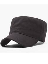 56cm 58cm 60cm Man Outdoors Casual Cotton Army Flat Top Hat 2021 Summer Male Solid Color Big Size Fitted Military Sun Cap 2024 - buy cheap