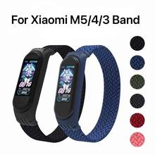 Correa trenzada para Xiaomi mi band 4 y 3, banda elástica reemplazable, transpirable, para pulsera deportiva 2024 - compra barato