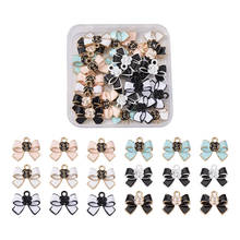 24pcs/box Alloy Enamel Pendants Mixed Color Bowknot Charms For DIY Jewelry Bracelet Necklace Earrings Making Accessories 2024 - buy cheap