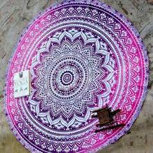 Mandala Round Tapestry Summer Beach Picnic Throw Rug Blanket Bohemia Mats Dropshipping 2024 - buy cheap