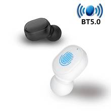 Беспроводные Bluetooth-наушники-вкладыши Mini 5,0, спортивные игровые наушники с микрофоном, гарнитура для режима «свободные руки», наушники-вкладыши, стереонаушники со звуком для всех телефонов 2024 - купить недорого