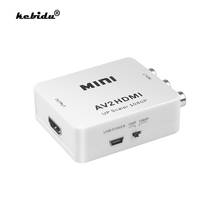 kebidu Composite VCBS to AV2HDMI Audio Converter RCA/AV to HDMI-compatible Male to Female Adapter Switch Box 720P 1080P 2024 - buy cheap