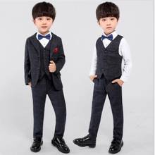 Conjunto de trajes formales para niño, ropa de caballero, Conjuntos de ropa de actividades de ocio, traje de boda para niños, bléiser, trajes para cliente, 2019 2024 - compra barato