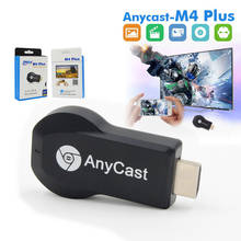 Receptor dongle anycast m4 plus para tv, sem fio, wi-fi, 1080p, exibição de mídia e vídeo, miracast, compatível com hdmi, dlna, airplay 2024 - compre barato