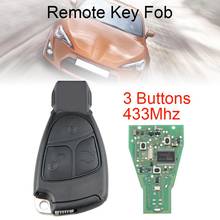 433Mhz Universal ABS + Metal 3 Buttons Smart Remote Car key Fob Fit for Mercedes Benz B / C / E / ML / S / CLK /CL 2024 - buy cheap