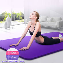 7-10MM Extra Thick NBR Non-slip Fitness Tapis Yoga Mats Tasteless Sports Gym Exercise Pads With Bandages Pilates Tapete 2024 - buy cheap