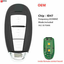 Keyecu OEM оригинальный 2 кнопки смарт-ключ-карта 433 МГц ID47 чип для Suzuki Swift SX4 Vitara 2010 2011 2012 2013 2014 2015 TS008 2024 - купить недорого