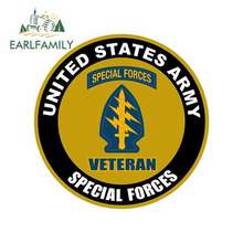 EARLFAMILY 13cm x 13cm for United States Army Veteran Special Forces Sign Car Stickers Vinyl JDM Bumper Trunk Truck Graphics 2024 - buy cheap