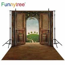 Funnytree-estudio de fotografía de dibujos animados en el país de las Maravillas, puerta, Fondo de primavera, árbol, photozone, photocall, fiesta 2024 - compra barato