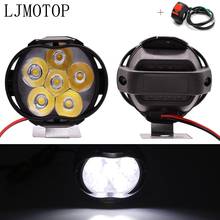 Hot Motorcycle Led Lamps Waterproof Fog Spot Headlight 10W With Switch For Suzuki BURGMAN 400 HAYABUSA GSXR1300 B-KING SV1000 2024 - buy cheap